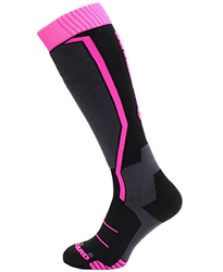 lyžařské ponožky BLIZZARD Viva Allround ski socks junior, black/anthracite/magenta