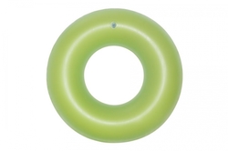 36024Nafukovací kruh FROSTED NEON 76 cm zelená