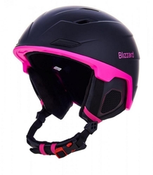 helma BLIZZARD Viva Double ski helmet, black matt/magenta, AKCE