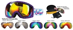Brýle sjezdové SULOV® HORNET, dvojsklo, fialové